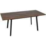 Mesa Extensible Marrón Metal-Madera Pax 138 X 85 X 76 Cm