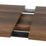 Mesa Extensible Marrón Metal-Madera Pax 170 X 90 X 75 Cm