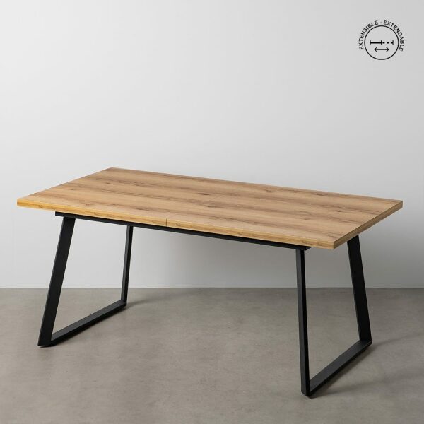 Mesa Extensible Natural Metal-Madera Pax 170 X 90 X 75 Cm