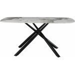 Mesa jazz metal negro tapa de cristal templado 160x90 cms 1 jpg