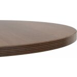 Mesa Natural-Negro Dm-Metal Decoración 60 X 60 X 75 Cm