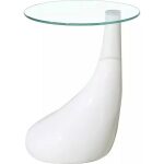 Mesa pear baja blanca cristal 50 cms de diametro jpg