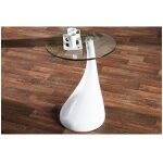 Mesa pear baja blanca cristal 50 cms de diametro 2 jpg