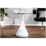 Mesa pear baja blanca cristal 50 cms de diametro 3 jpg