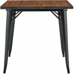 Mesa tol ek wood acero madera negra 80x80 cms 1 jpg