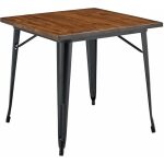 Mesa tol ek wood acero madera negra 80x80 cms jpg