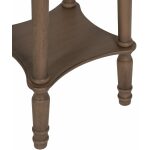 Mesita Auxiliar Marrón Dm-Madera 40 X 40 X 66 Cm