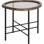 Mesita Natural-Negro Madera-Metal 61 X 50 X 53 Cm