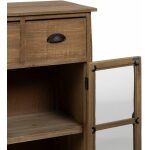 Mueble Auxiliar Natural Madera De Abeto 64 X 37 X 92,50 Cm