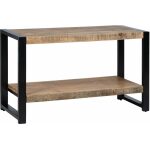 Mueble Auxiliar Natural-Negro 100 X 40 X 60 Cm