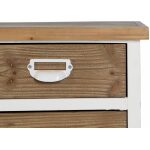 Mueble Cajones Blanco-Natural Madera 94 X 35 X 108 Cm