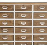 Mueble Cajones Blanco-Natural Madera 94 X 35 X 108 Cm