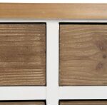 Mueble Cajones Blanco-Natural Madera 94 X 35 X 108 Cm