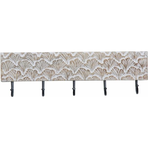 Percha Pared Blanco Rozado 50,50 X 7 X 14,50 Cm