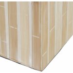 Portavelas Beige Bambú / "Mdf" 10,50 X 10,50 X 10,50 Cm