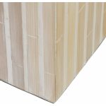 Portavelas Beige Bambú / "Mdf" 10,50 X 10,50 X 16 Cm