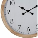 Reloj Blanco Madera Decoración 60 X 60 X 6,50 Cm