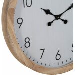 Reloj Blanco Madera Decoración 60 X 60 X 6,50 Cm