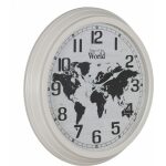 Reloj Blanco-Negro Metal Decoración 70 X 70 X 6,50 Cm