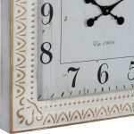 Reloj Blanco Rozado Metal-Cristal 60 X 60 X 6,50 Cm