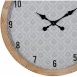 Reloj Natural-Blanco Madera / Cristal 60 X 60 X 6,50 Cm