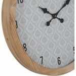 Reloj Natural-Blanco Madera / Cristal 60 X 60 X 6,50 Cm