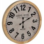 Reloj Natural-Blanco Madera / Cristal 76 X 76 X 6 Cm