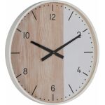 Reloj Natural-Blanco Madera Decoración 60 X 60 X 5,50 Cm