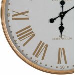 Reloj Natural-Blanco Metal Decoración 60 X 60 X 6 Cm