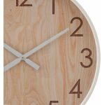 Reloj Natural Madera Decoración 60 X 60 X 5,50 Cm