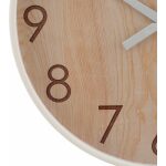 Reloj Natural Madera Decoración 60 X 60 X 5,50 Cm