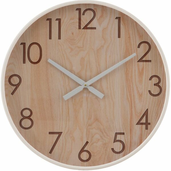 Reloj Natural Madera Decoración 60 X 60 X 5,50 Cm