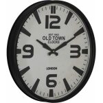 Reloj Negro-Blanco Metal Decoración 46 X 46 X 6 Cm