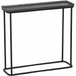 S/2 Consola Gris-Negro Metal Entrada 84 X 26 X 78 Cm