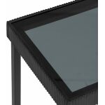 S/2 Consola Oro-Negro Hierro-Cristal 107 X 26 X 79 Cm