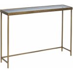 S/2 Consola Oro-Negro Hierro-Cristal 107 X 26 X 79 Cm