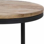 S/2 Mesa Auxiliar Natural-Negro 40,50 X 40,50 X 51 Cm