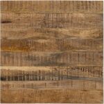 S/2 Mesa Centro Natural Madera-Metal 60 X 60 X 42 Cm