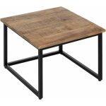 S/2 Mesa Centro Natural Madera-Metal 60 X 60 X 42 Cm