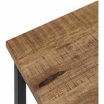 S/2 Mesa Centro Natural Madera-Metal 60 X 60 X 42 Cm