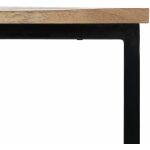 S/2 Mesa Centro Natural Madera-Metal 60 X 60 X 42 Cm