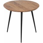 S/2 Mesa Centro Natural Madera-Metal 70 X 70 X 40 Cm