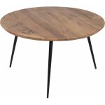 S/2 Mesa Centro Natural Madera-Metal 70 X 70 X 40 Cm