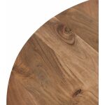 S/2 Mesa Centro Natural Madera-Metal 70 X 70 X 40 Cm