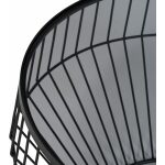 S/2 Mesa Centro Negro Metal-Cristal 73 X 73 X 40 Cm