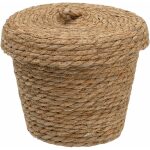 S/3 Cajas Natural Fibra Natural 28 X 28 X 36 Cm