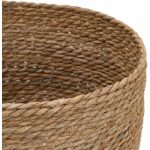 S/3 Cajas Natural Fibra Natural 28 X 28 X 36 Cm