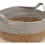 S/3 Cestos Gris-Natural Fibra Natural 48 X 48 X 42 Cm