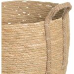 S/3 Cestos Natural Fibra Natural 38 X 38 X 33 Cm