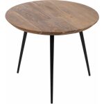 S/3 Mesa Centro Natural Madera-Metal 50 X 50 X 45 Cm